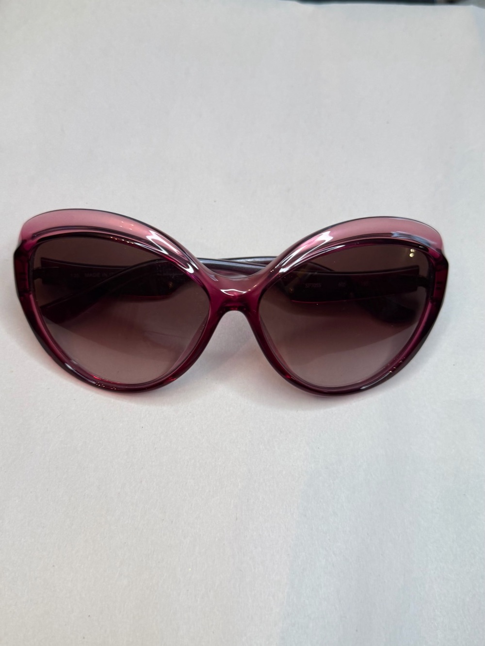 Salvatore Ferragamo Pink Gradient Cat-Eye Sunglasses